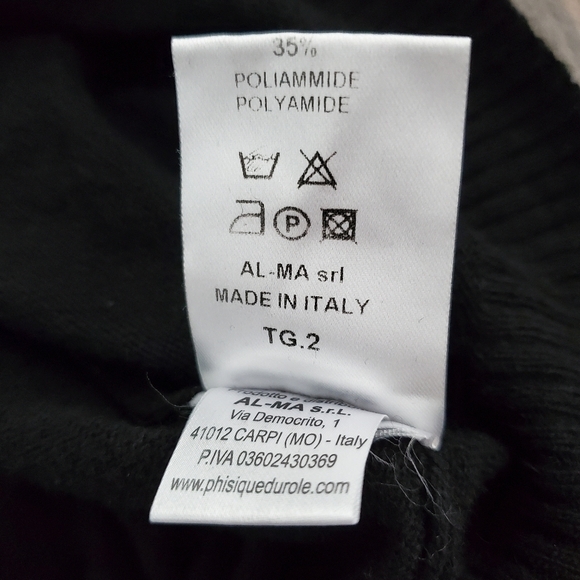 NEW PDR Phisique Du Role Black Turtleneck Oversized Sweater Estimate - Picture 5 of 5